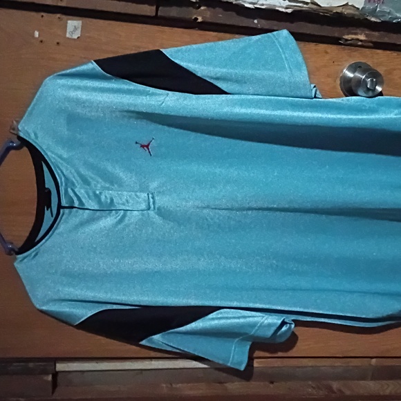 Vintage Jordan Teal and Black Men's Jersey - Picture 1 of 1